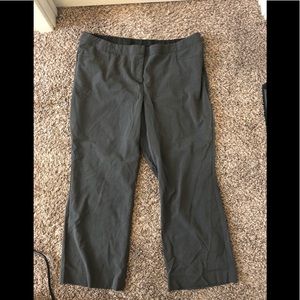 Lane Bryant gray wide leg work pants trousers